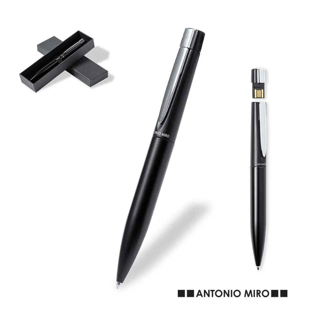 Stylo USB en métal avec une élégante finition mate LIEROK